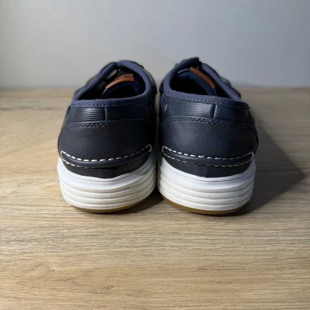 Bruno Marc Boys Navy Blue Boat Shoes SBLS2336K Slip On Loafers Moc Toe Big Kid 5